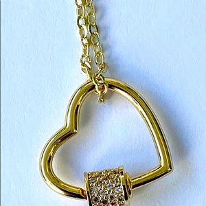 Open Heart Pendant Necklace. New. Cornerstone Jewels